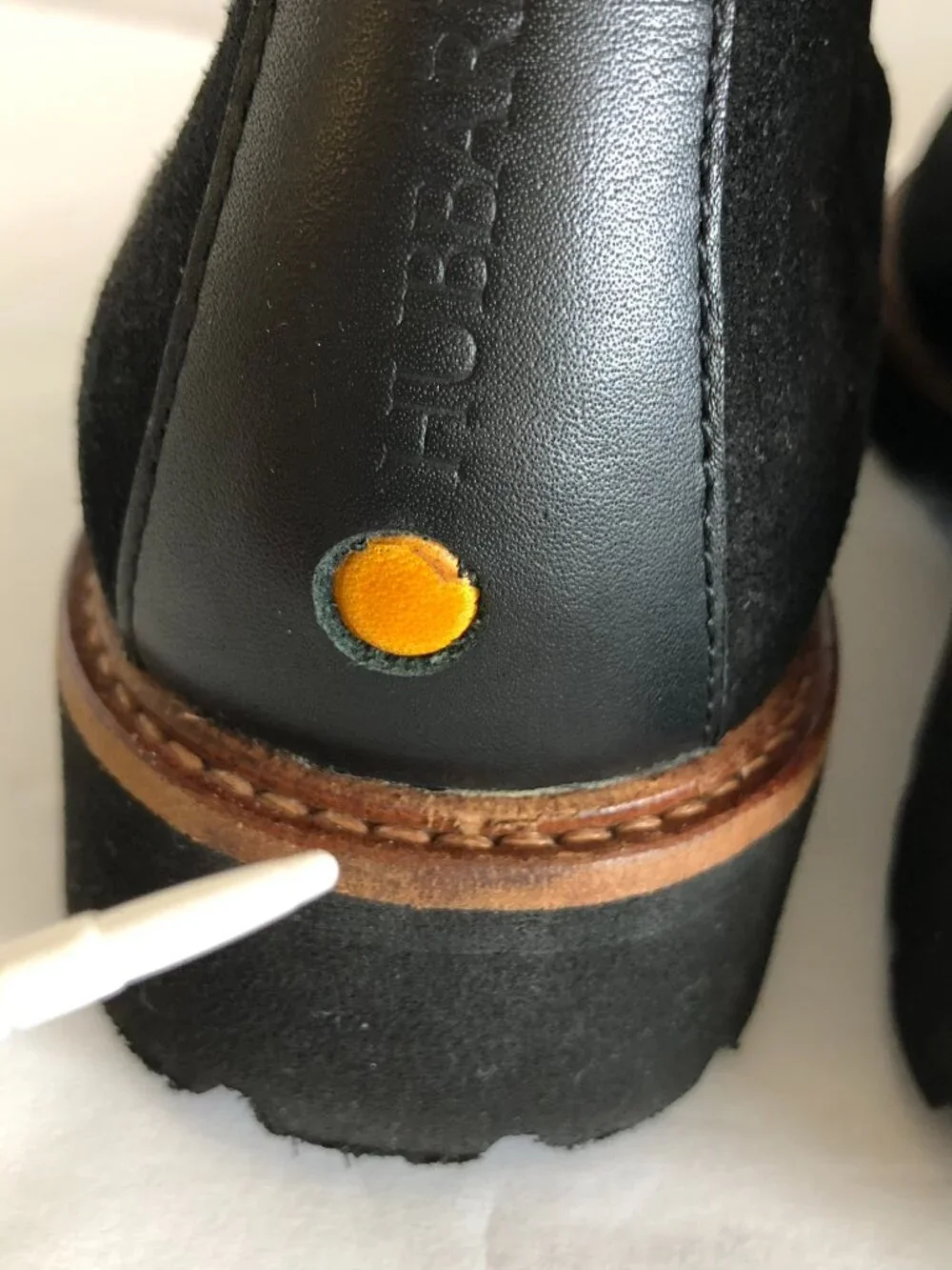 Samuel Hubbard Black Suede Chelsea Boots Leather Lining Pull on Portugal US 7